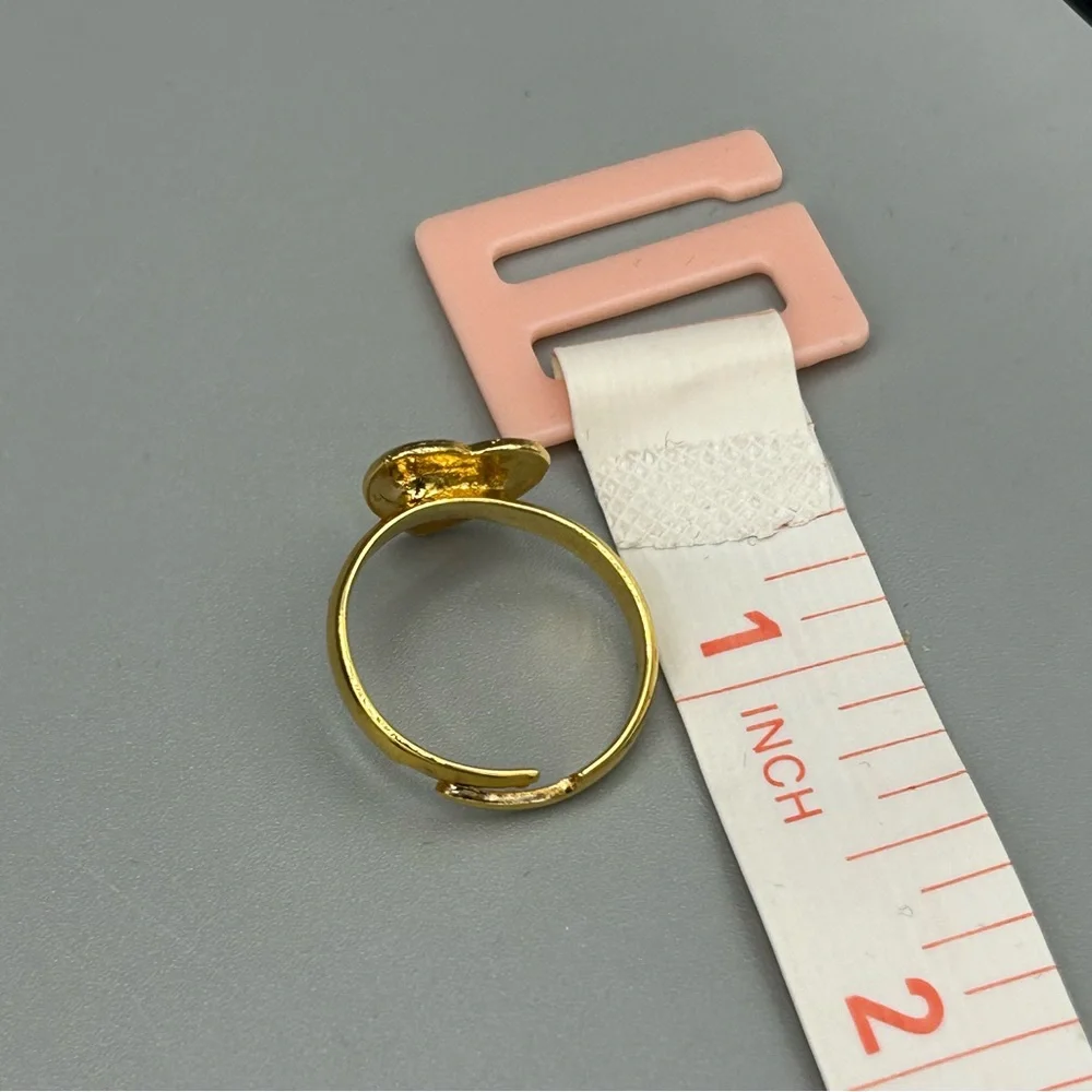 Kids Gold Tone Heart Ring Adjustable Tested Magnetic - Picture 8 of 9